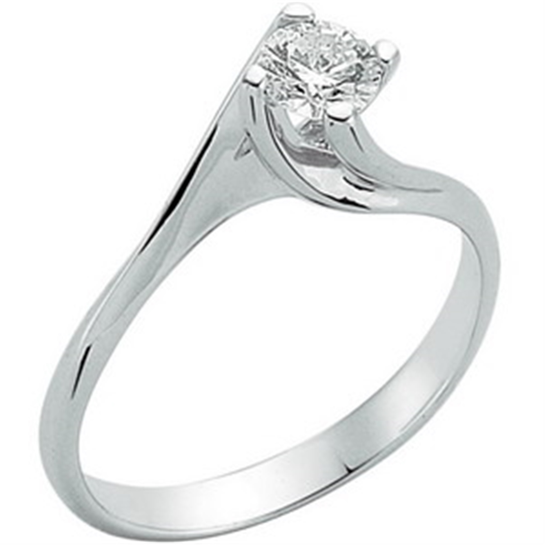 Solid Gold 0.29 ct Diamond Solitaire Ring