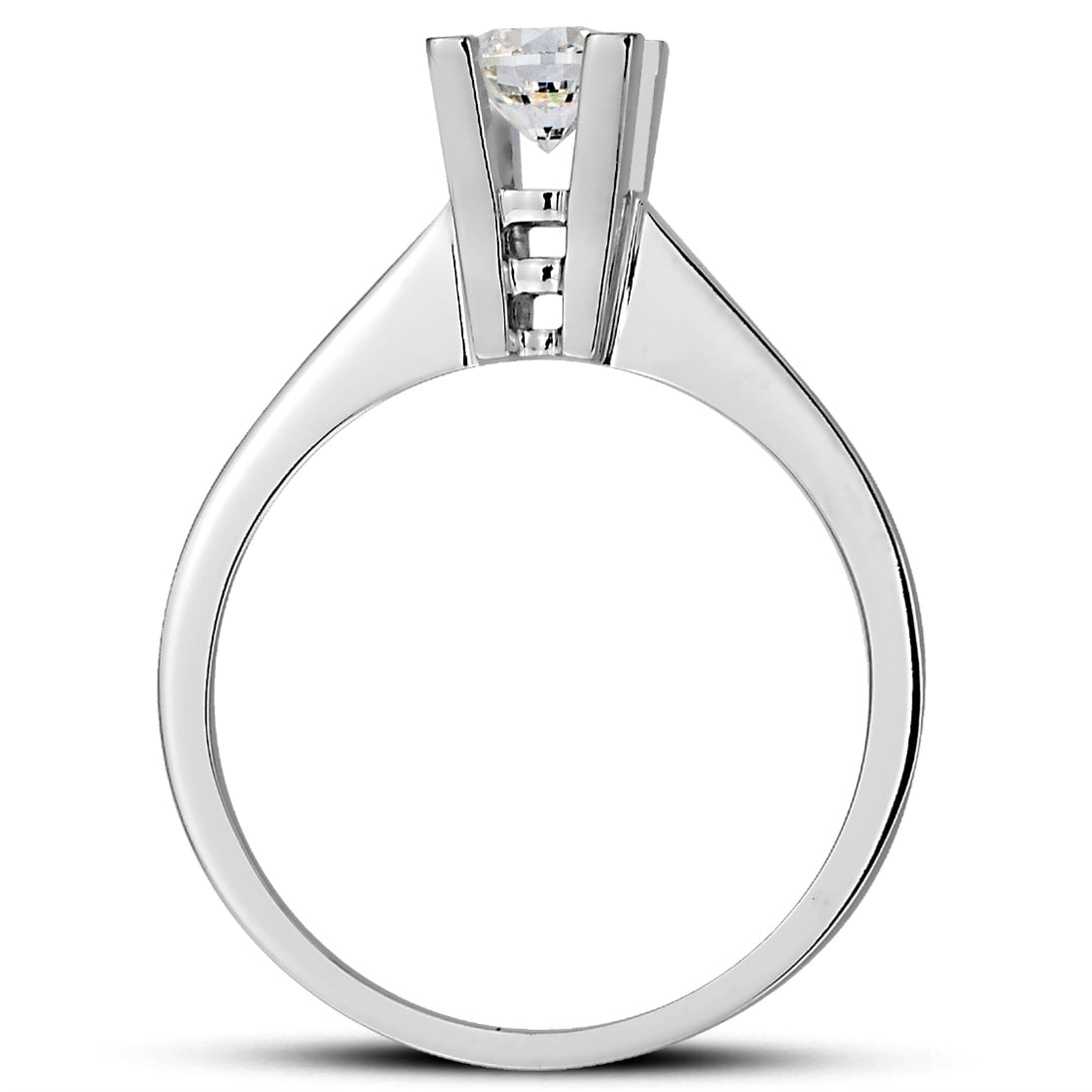 Solid Gold 0.3 ct Diamond Solitaire Classic Ring