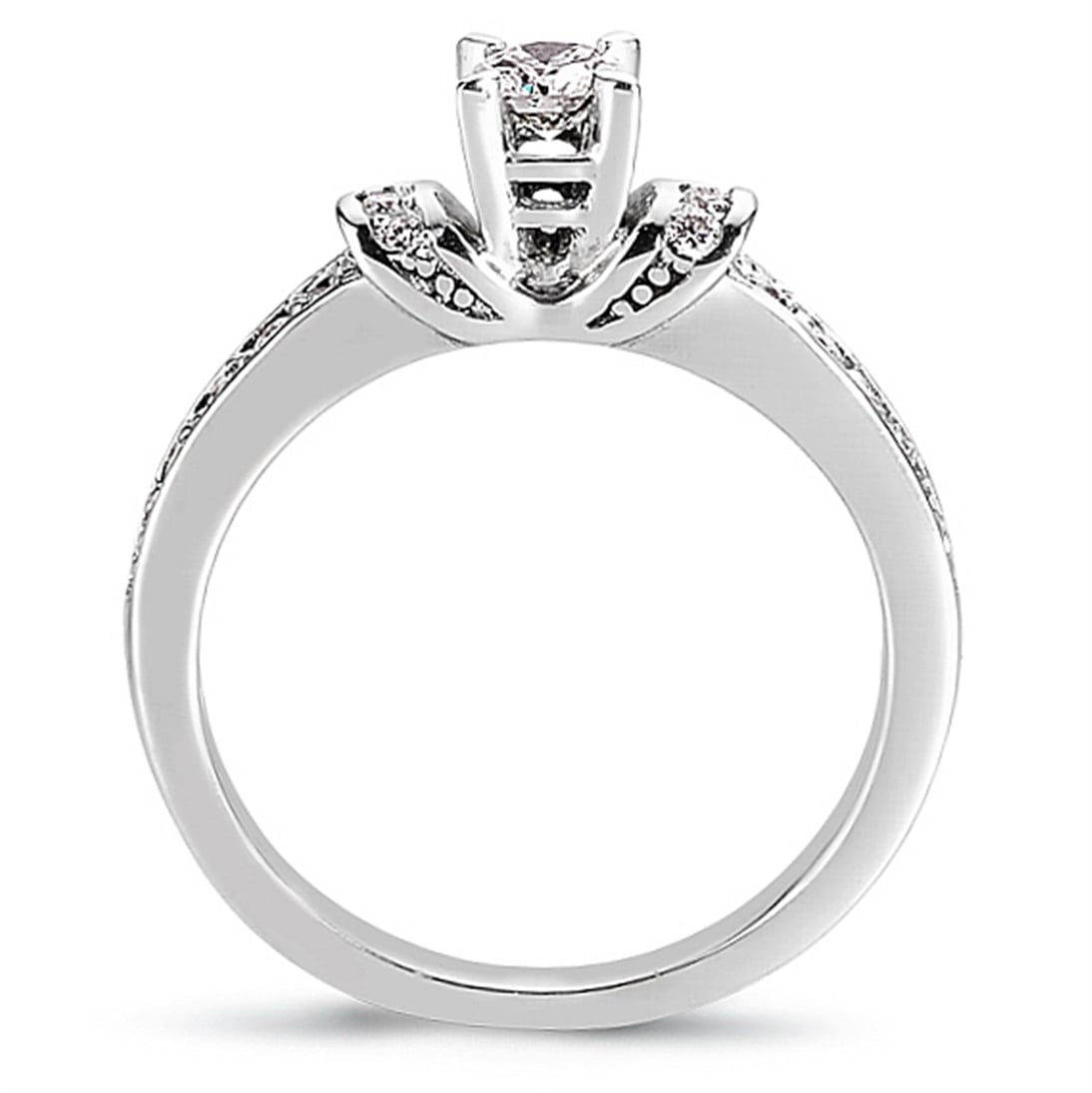 Solid Gold 0.4 ct Diamond Solitaire Ring