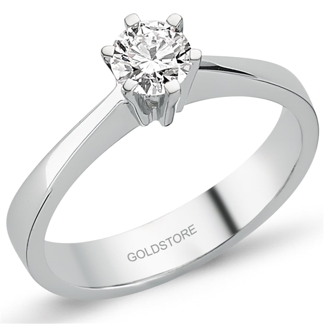 Goldstore-0.43 ct. Pırlanta Tektaş Yüzük