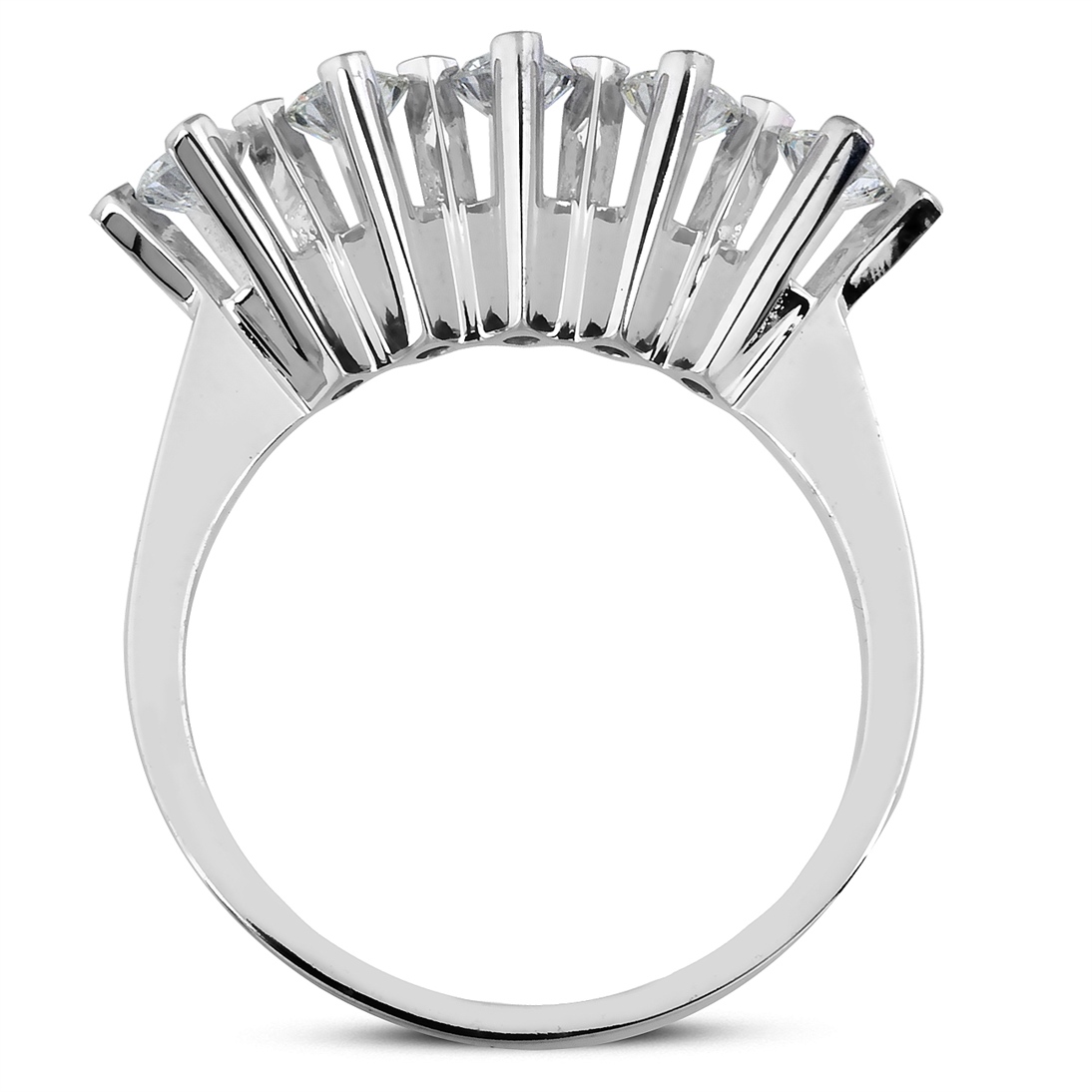 Solid Gold 0.45 ct Diamond Five Stone Ring