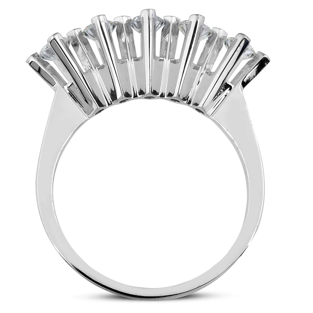 Solid Gold 0.5 ct Diamond Five Stone Ring