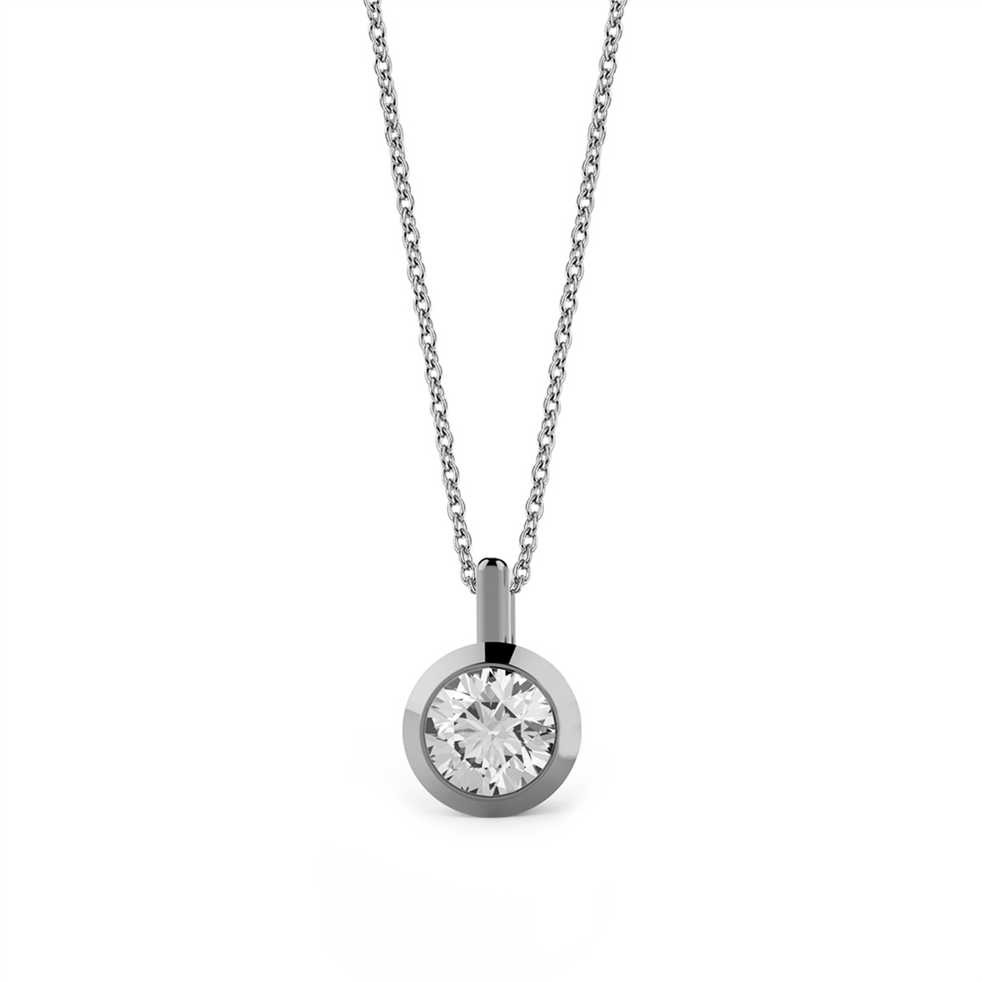 0.50 Karat Pırlanta Tektaş Kolye