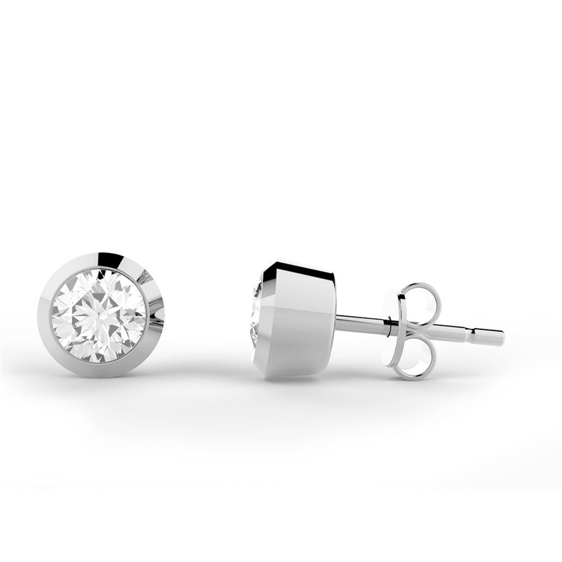 Goldstore-0.5 ct. Pırlanta Tektaş Küpe