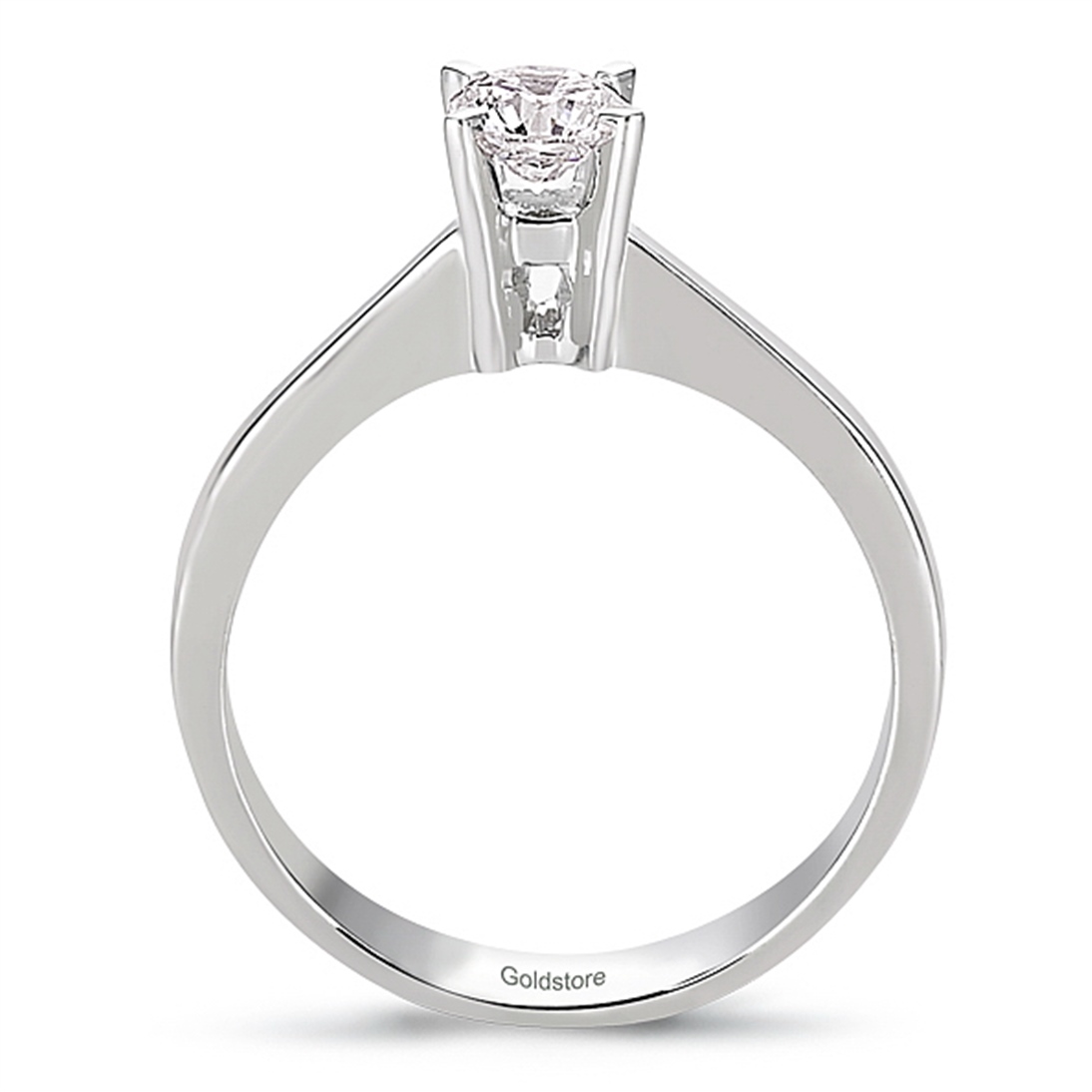 Solid Gold 0.4 ct Diamond Solitaire Ring