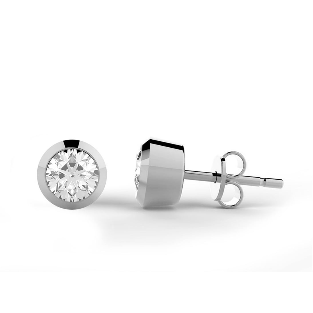 Goldstore-0.6 ct. Pırlanta Tektaş Küpe