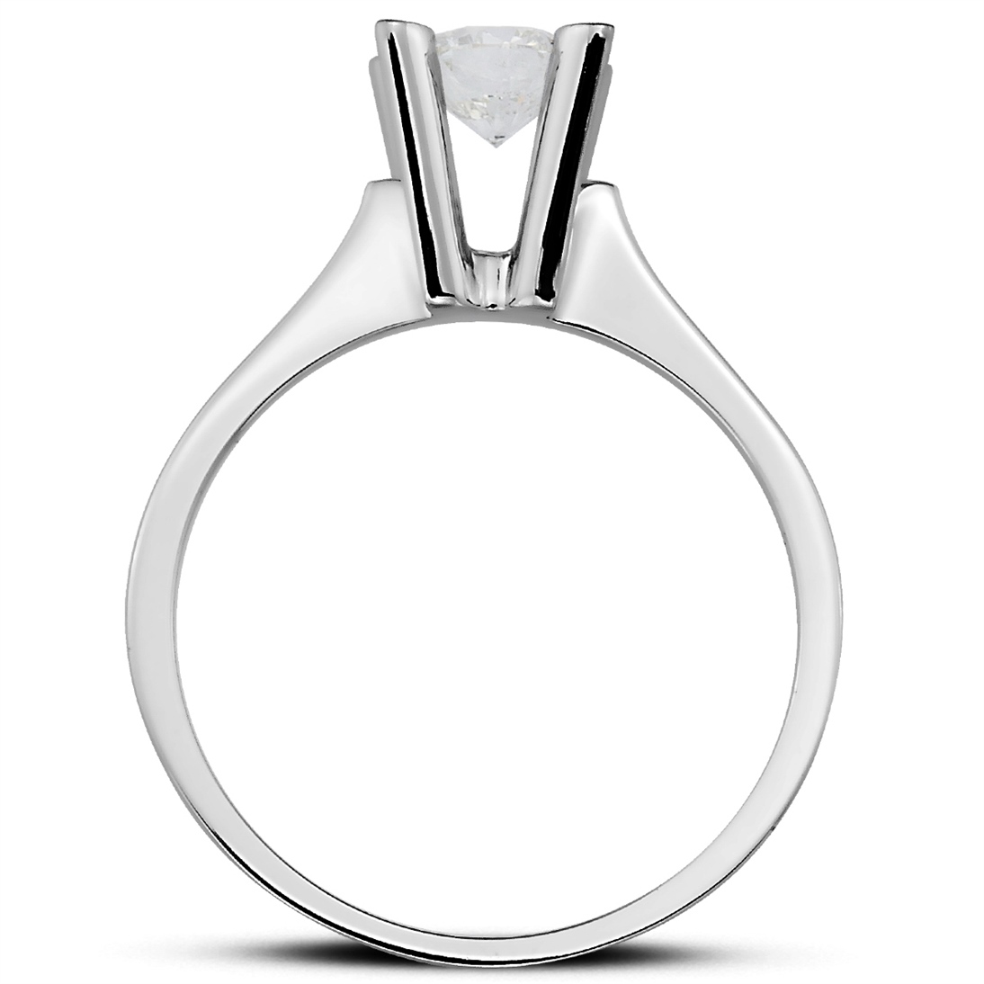 Solid Gold 0.64 ct Diamond Solitaire Classic Ring