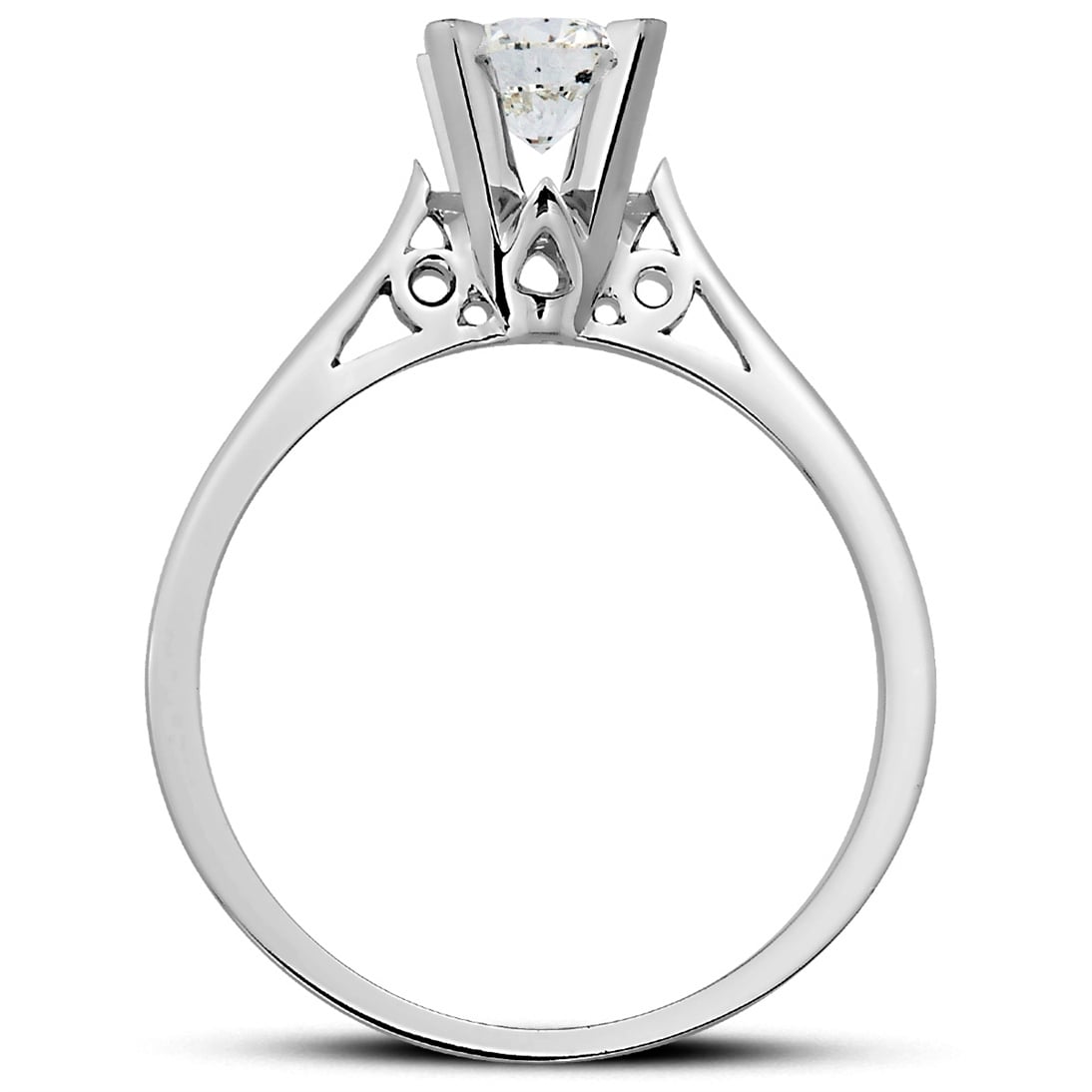 Solid Gold 0.64 ct Diamond Solitaire Classic Ring