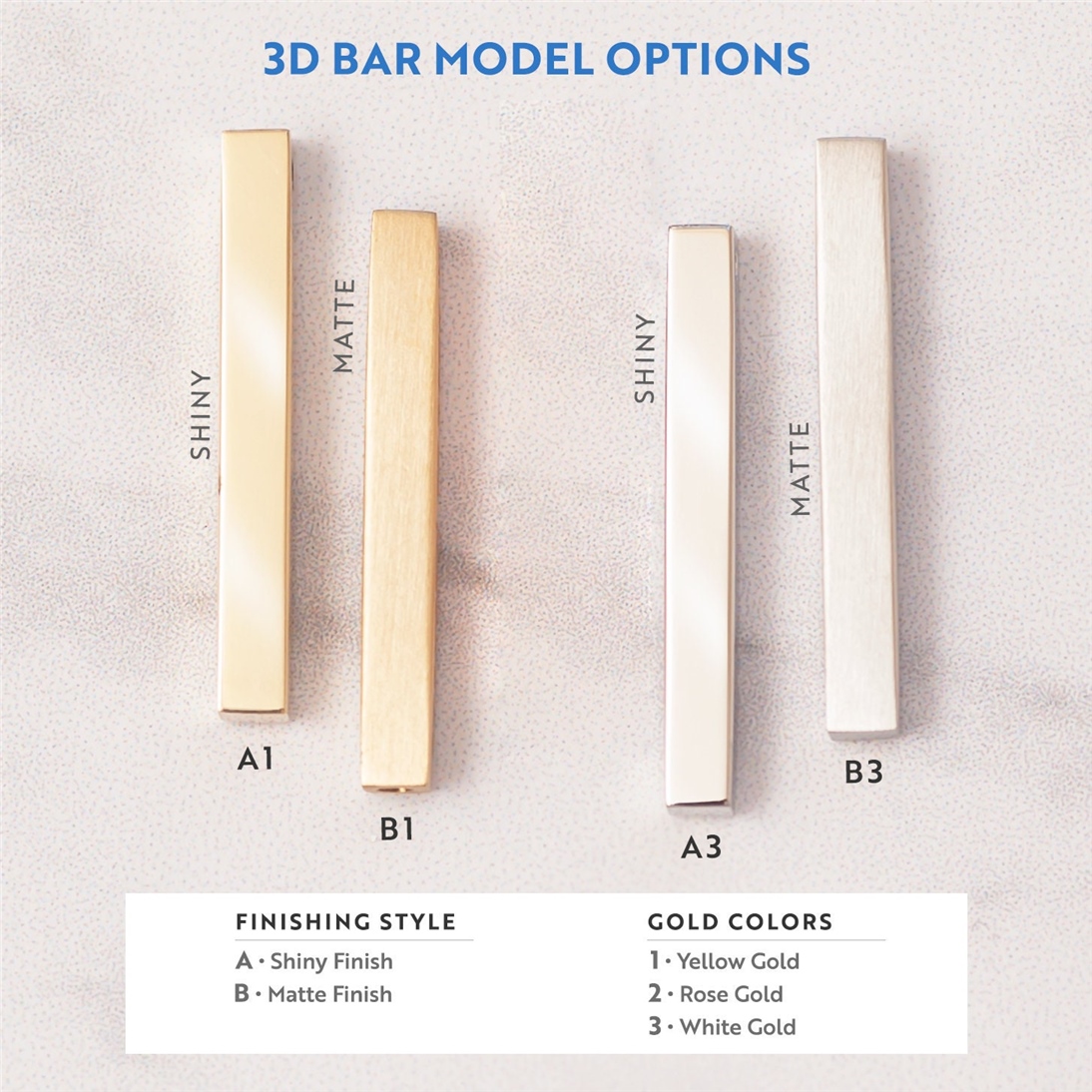 Solid Gold Four Side Bar Urn Necklace