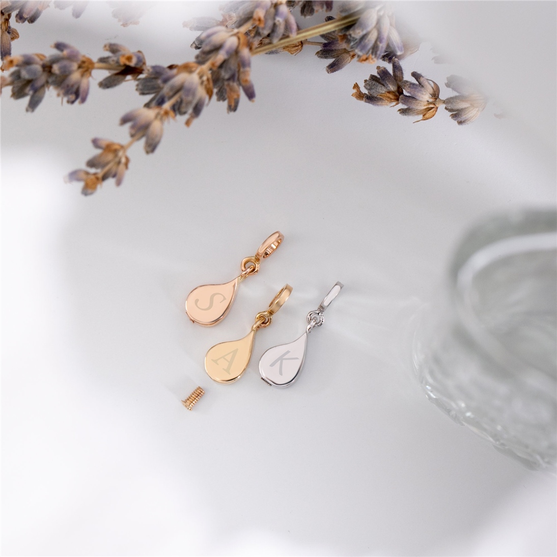 Solid Gold Tear Drop Cremation Urn Necklace