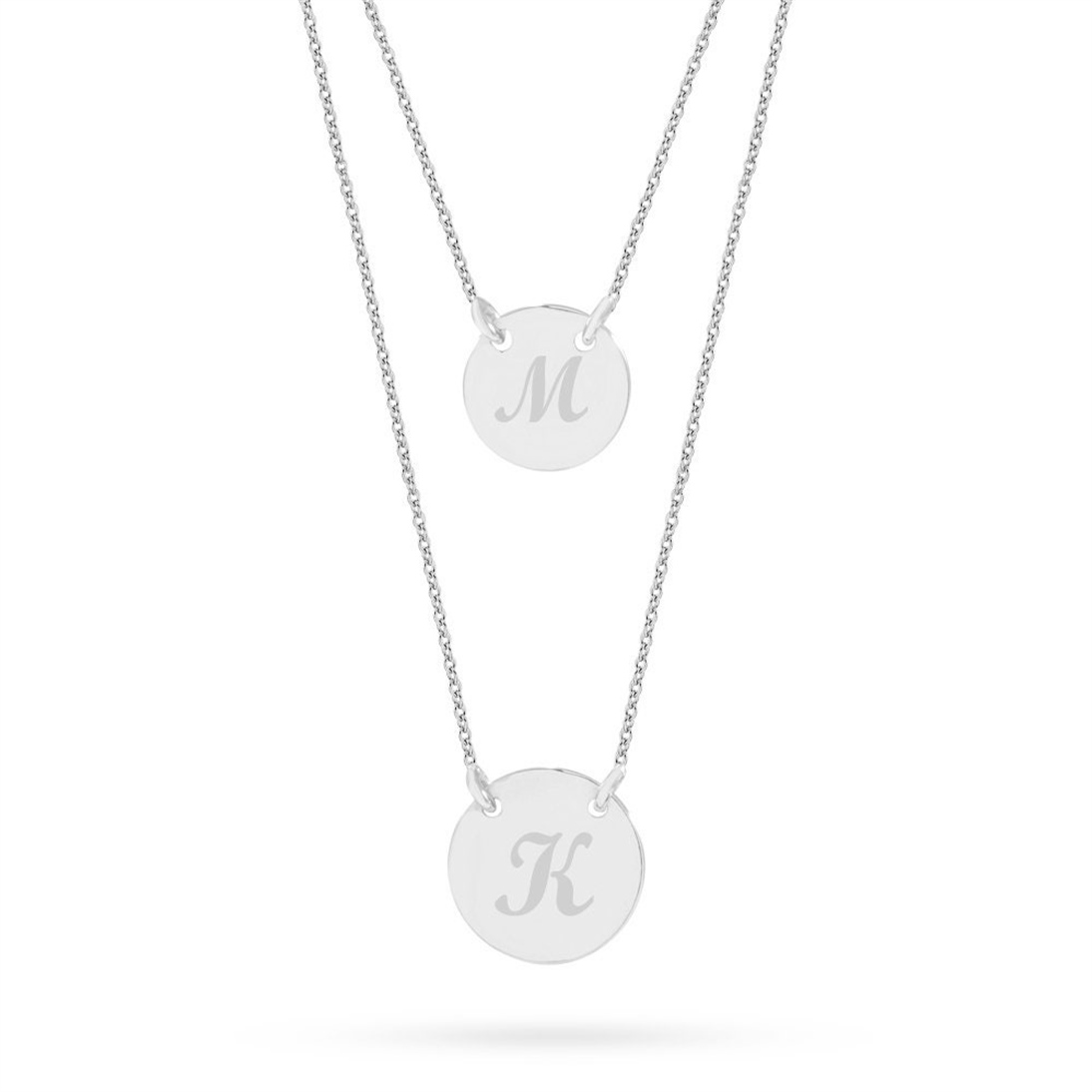 Altın İkili Düet Disk Kolye