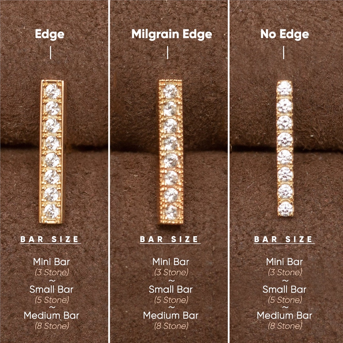 Altın Taşlı Bar Küpe