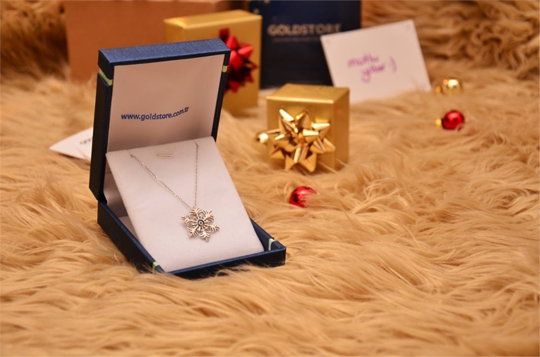 Solid Gold Dangle Moon and Star Earring