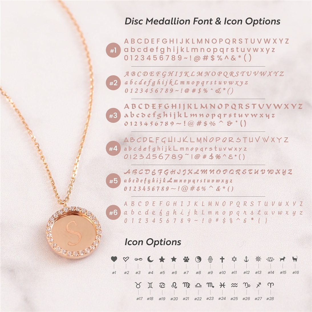 Altın Taşlı Madalyon Kolye