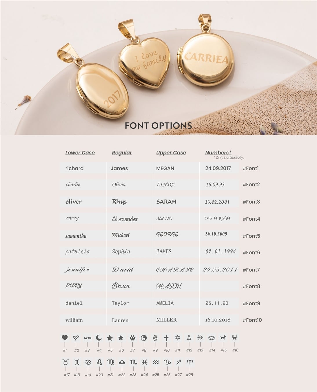 Round Locket Pendant