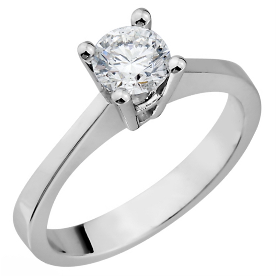 Goldstore-18 Ayar 0.46 ct. Pırlanta Tektaş Yüzük