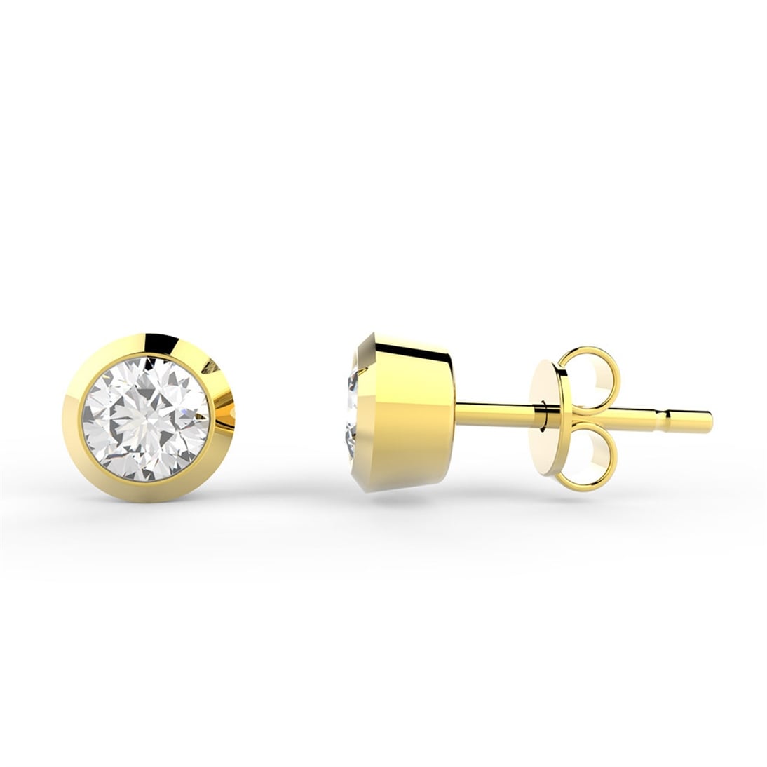 Goldstore-3.75 mm Zirkon Tektaş Küpe