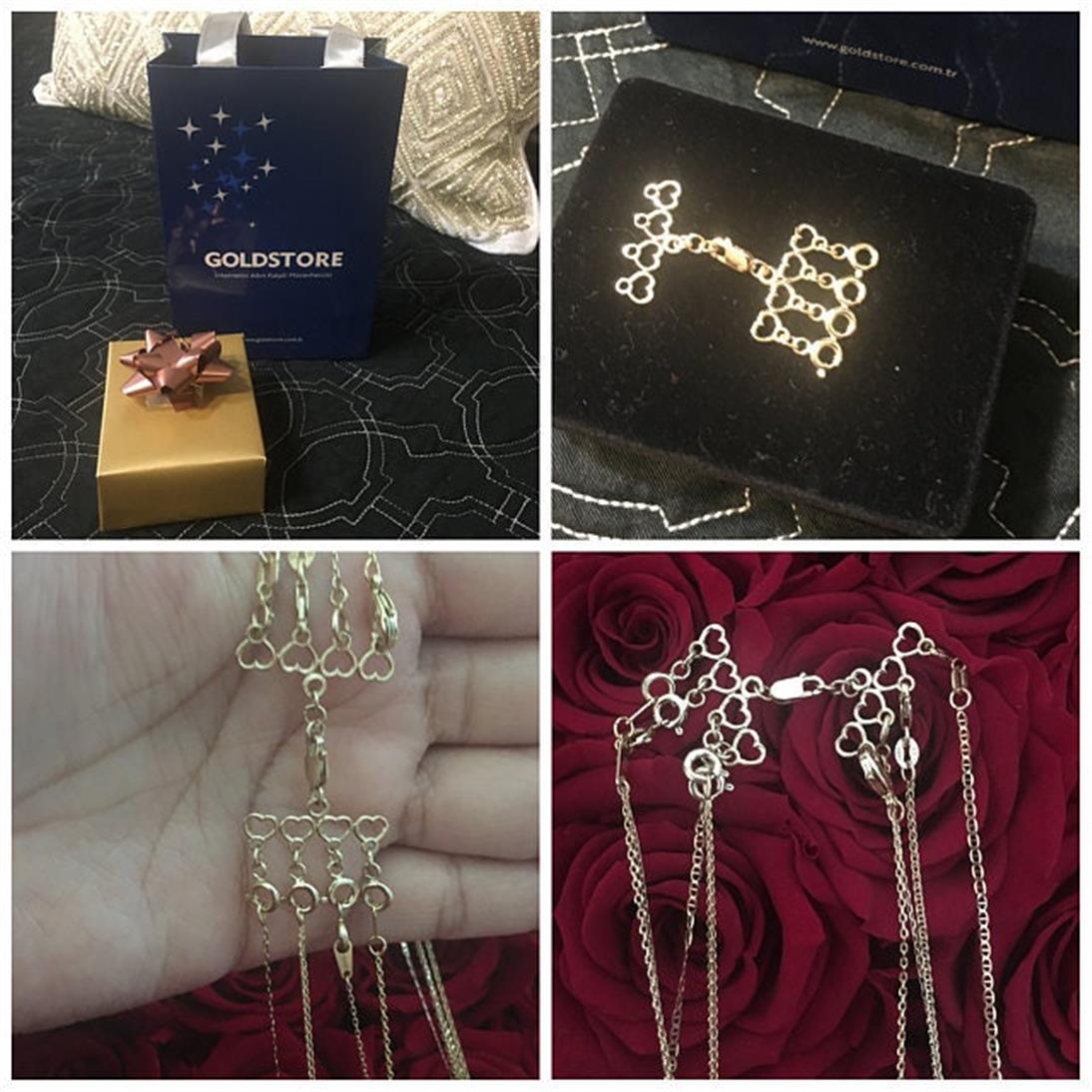 Solid Gold 4 Strand Clasp