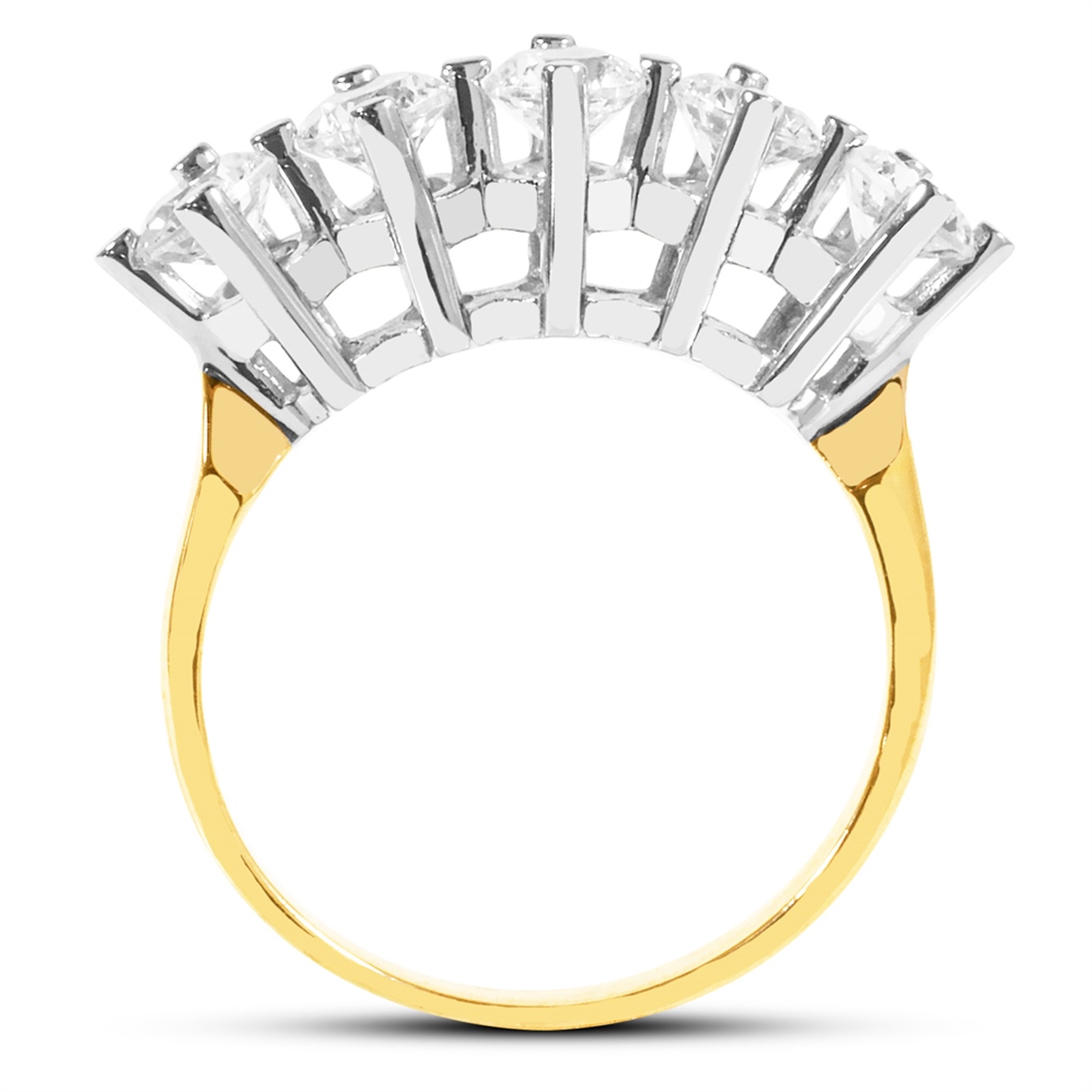 Solid Gold Five Stone Ring