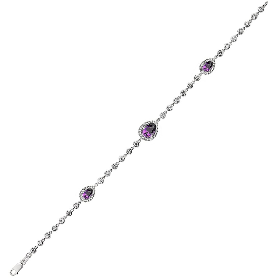 Solid Gold Cluster Bracelet
