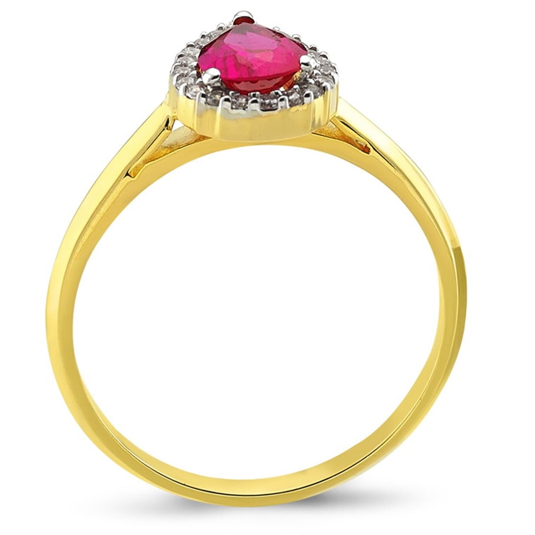 Solid Gold Cluster Ring