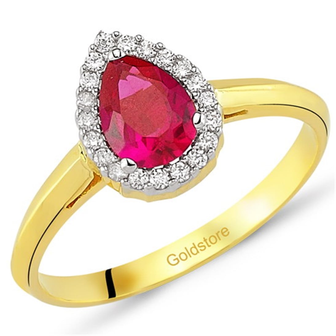 Solid Gold Cluster Ring