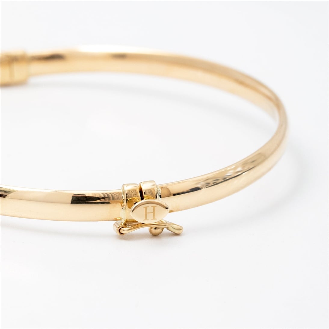 Solid Gold Bangle Bracelet