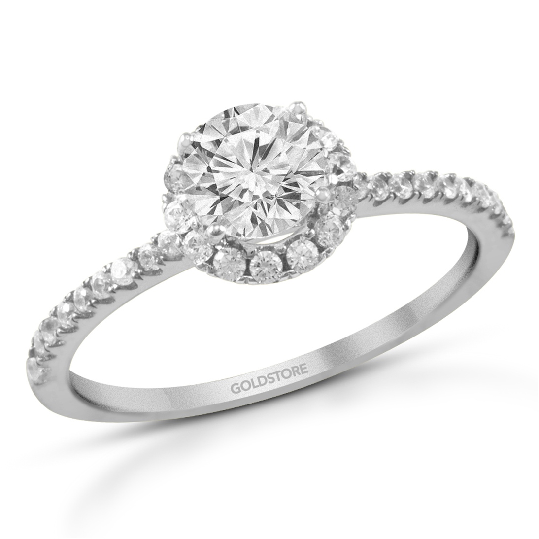 Solid Gold Solitaire Ring