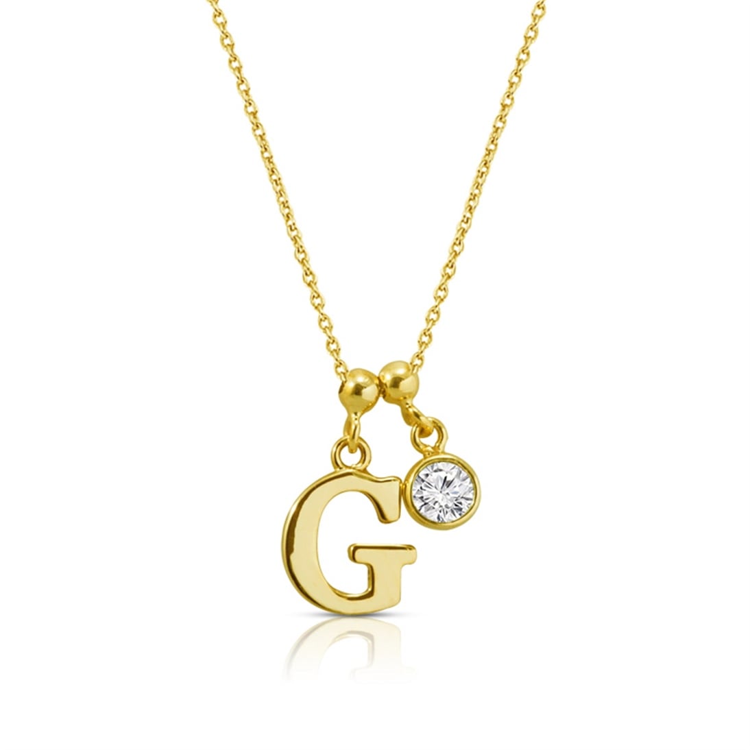 Solid Gold Letter Necklace