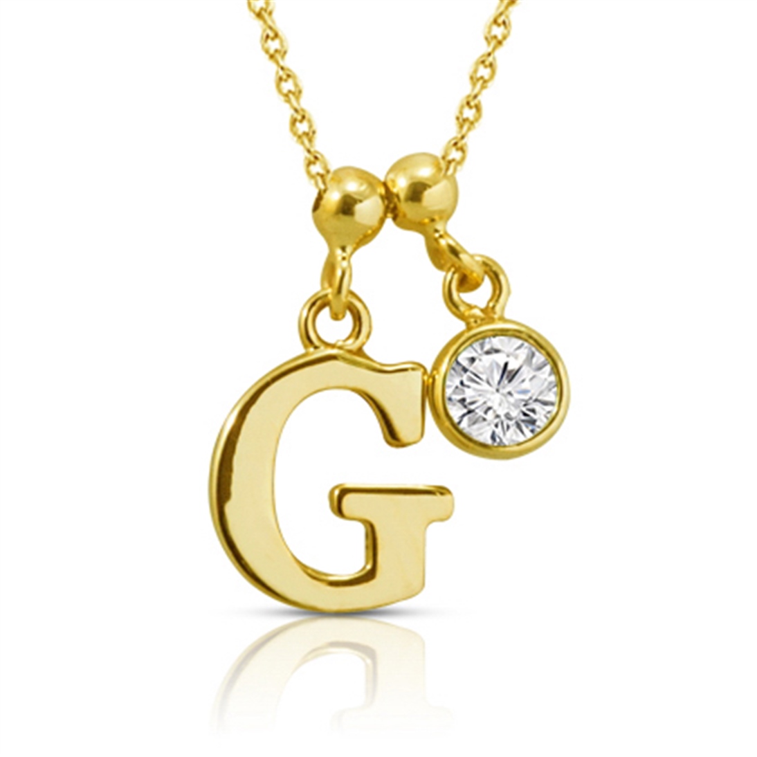 Solid Gold Letter Necklace