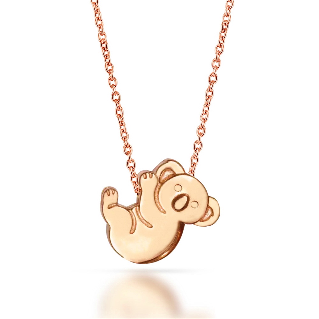 Solid Gold Koala Necklace