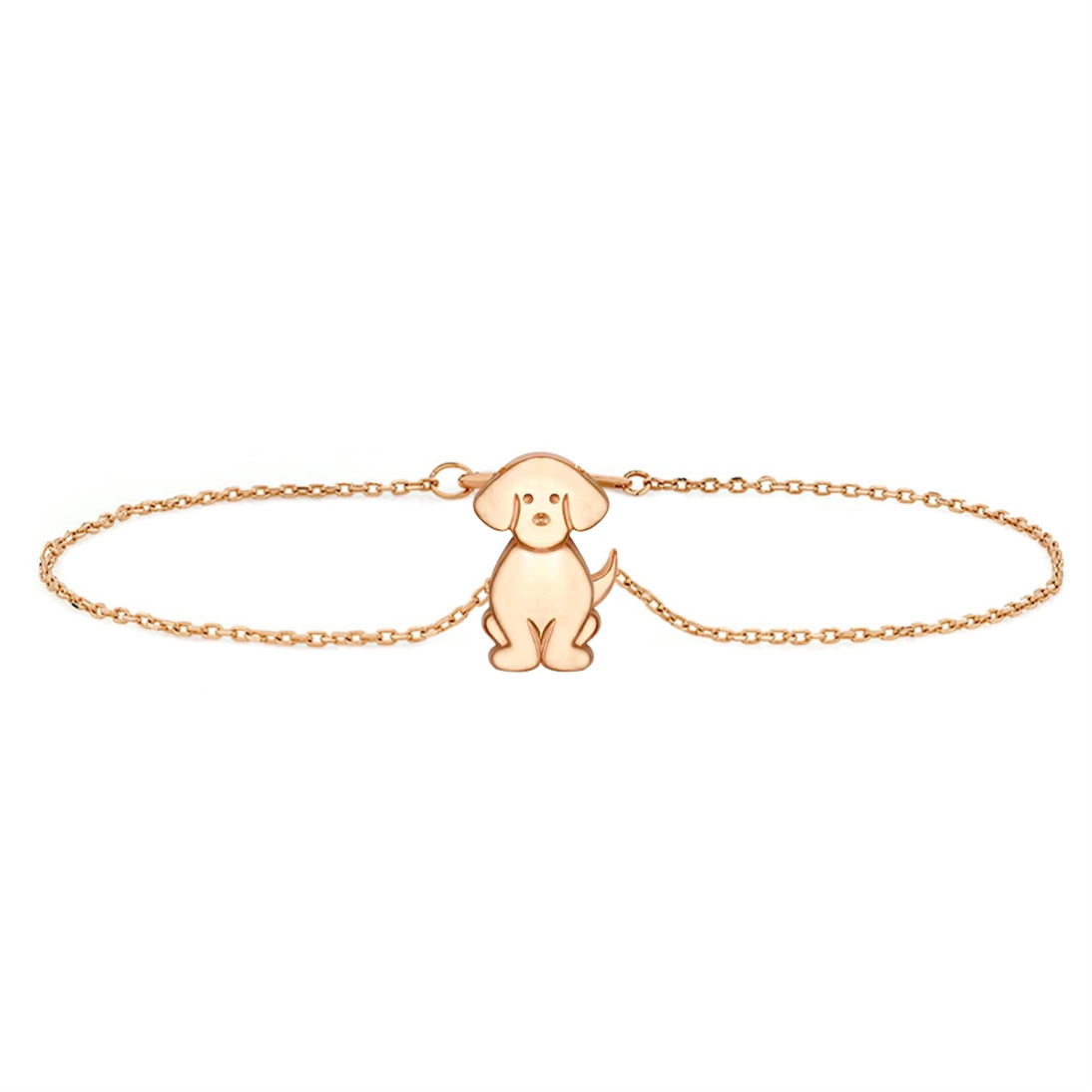Solid Gold Dog Bracelet