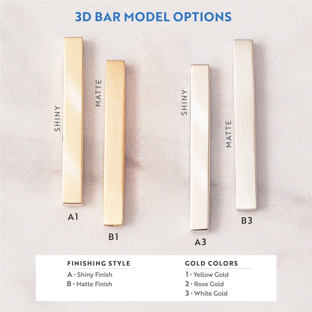 Altın Dikey Bar Kolye