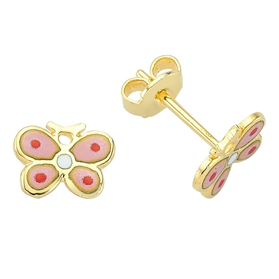 Goldstore-Mineli Kelebek Küpe