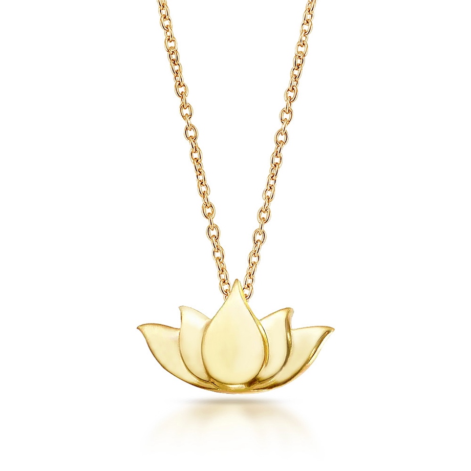 Altın Lotus Kolye