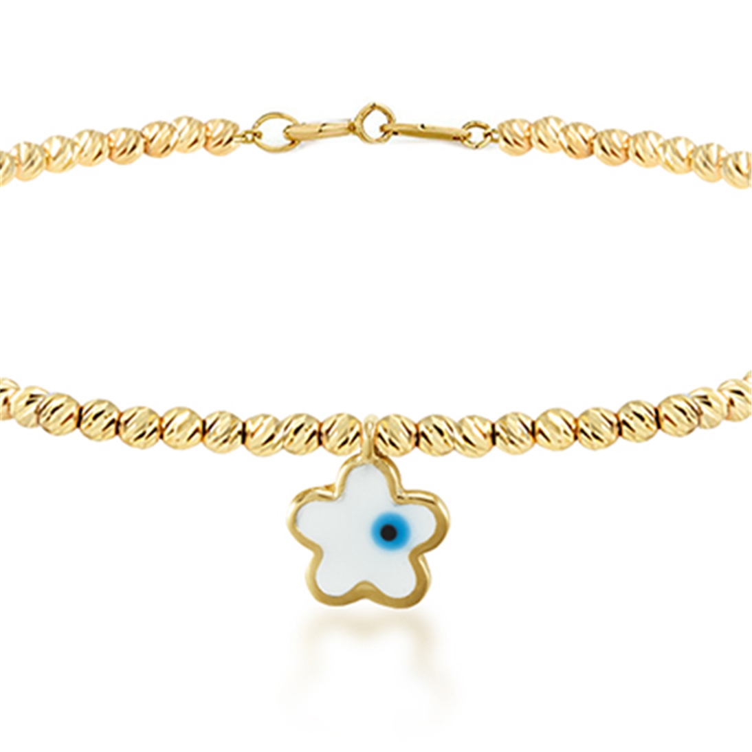 Solid Gold Daisy Bracelet