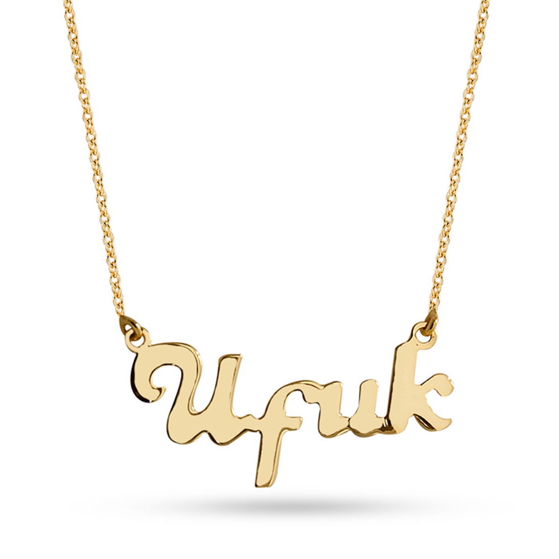 Solid Gold Name Necklace