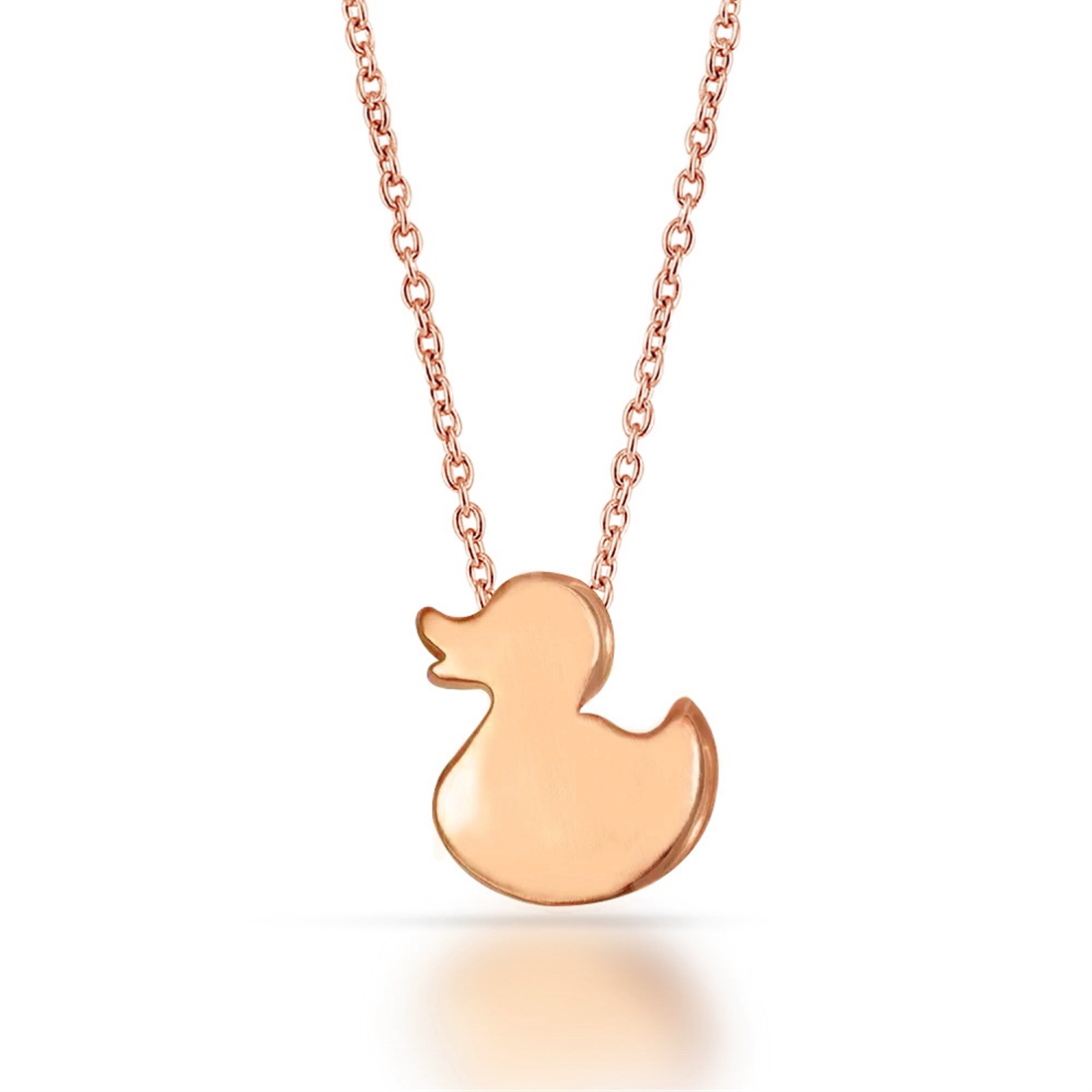 Solid Gold Duck Necklace