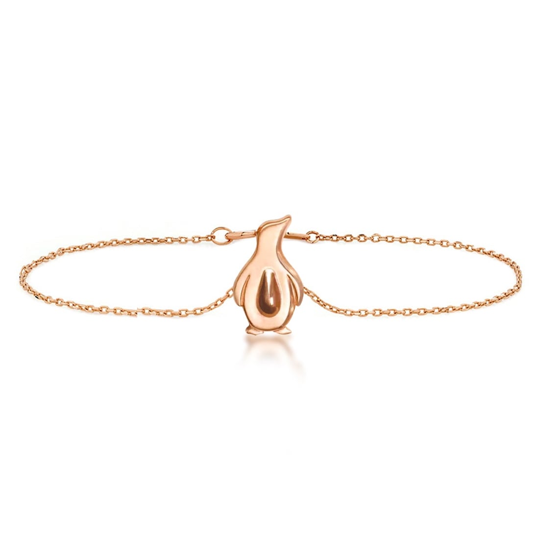 Solid Gold Penguin Bracelet