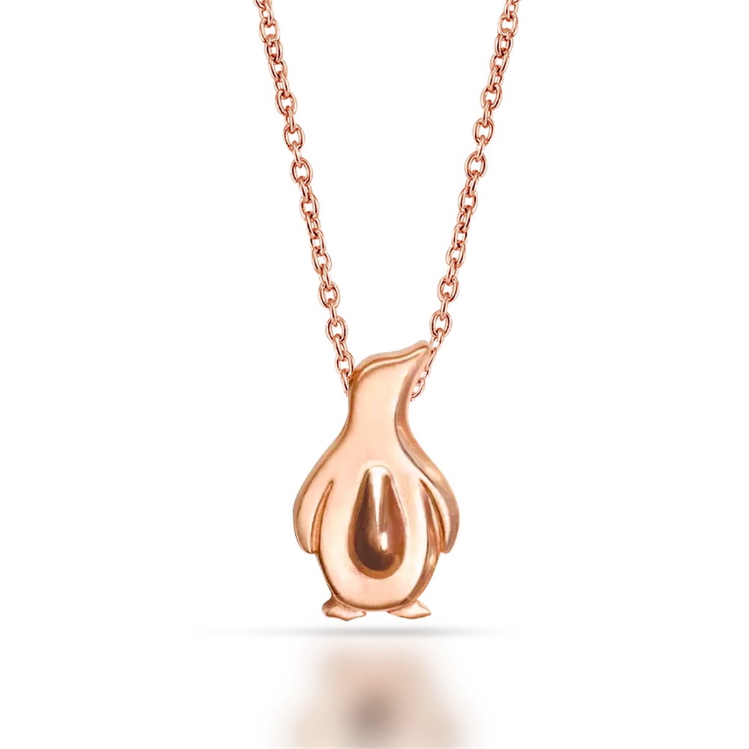 Solid Gold Penguin Necklace