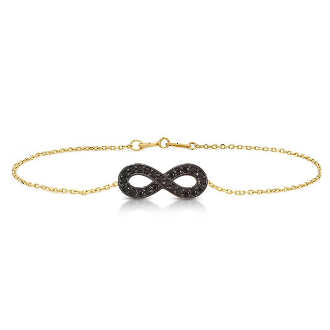 Solid Gold Infinity Bracelet