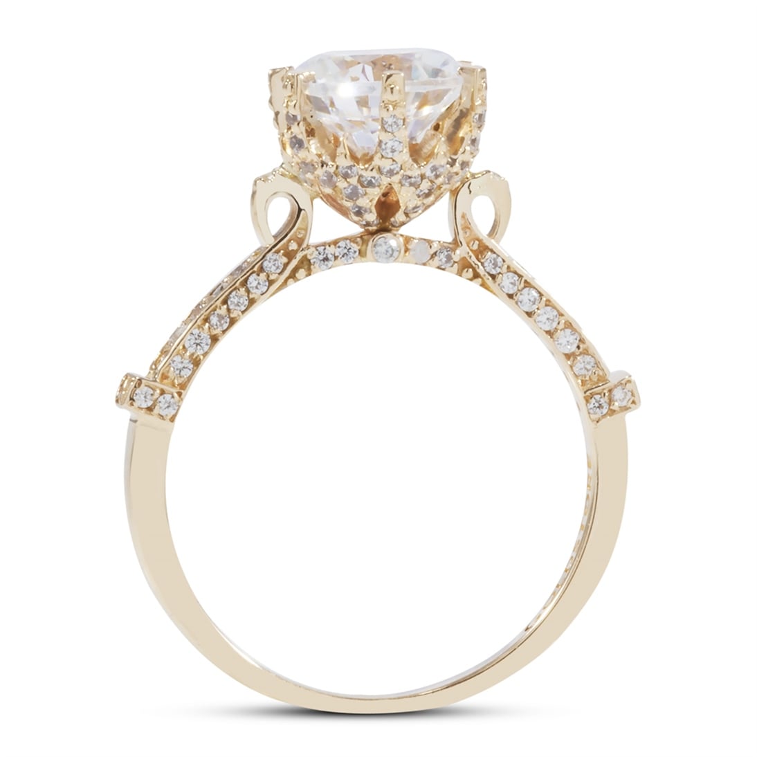 Solid Gold Solitaire Ring