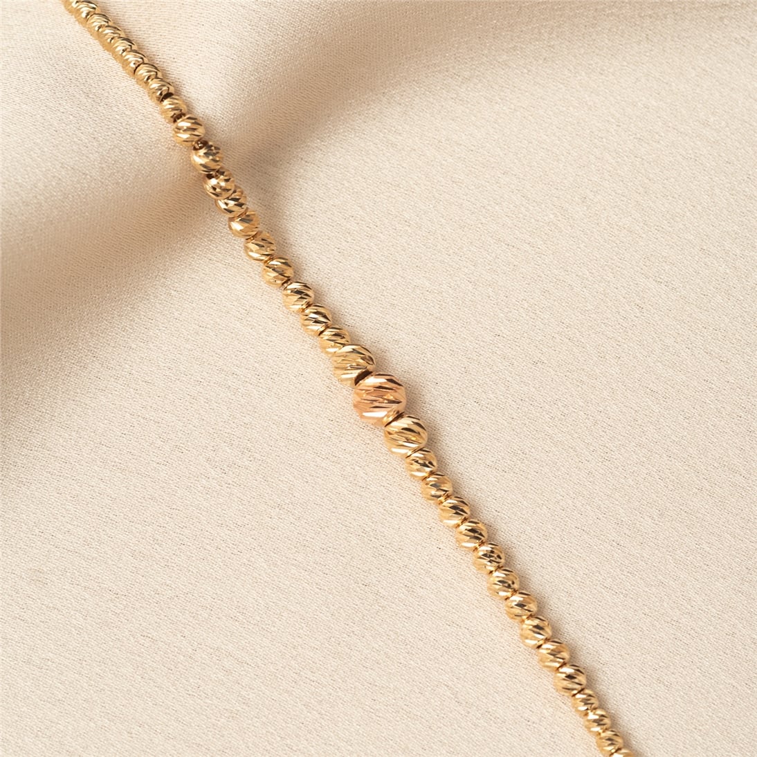 Solid Gold Ball Bracelet