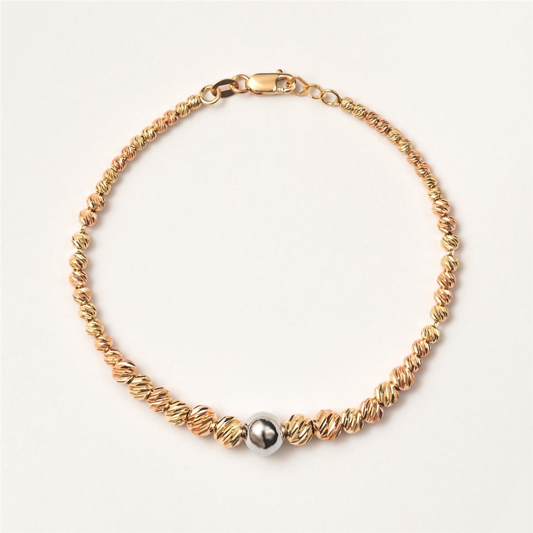 Solid Gold Ball Bracelet