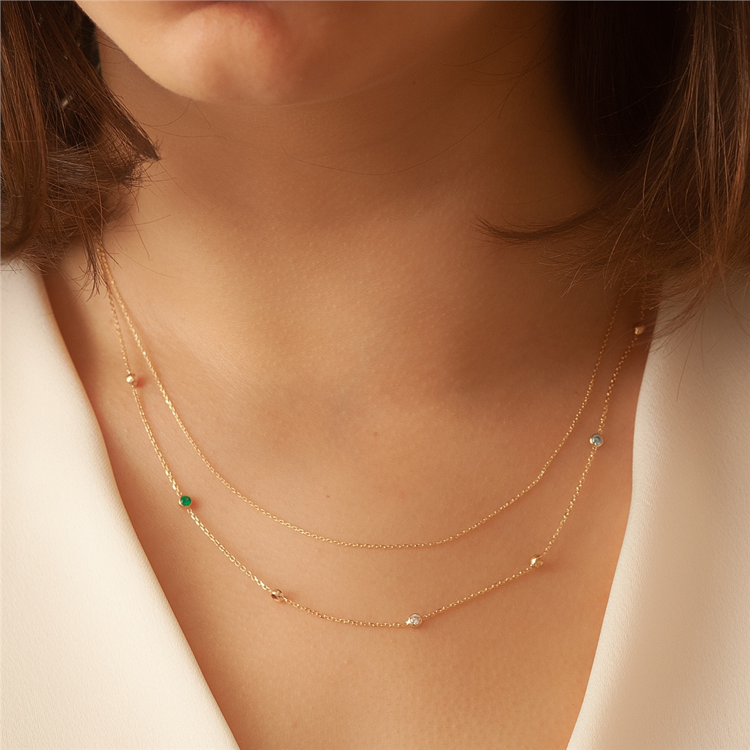 Altın Top Kolye Zincir