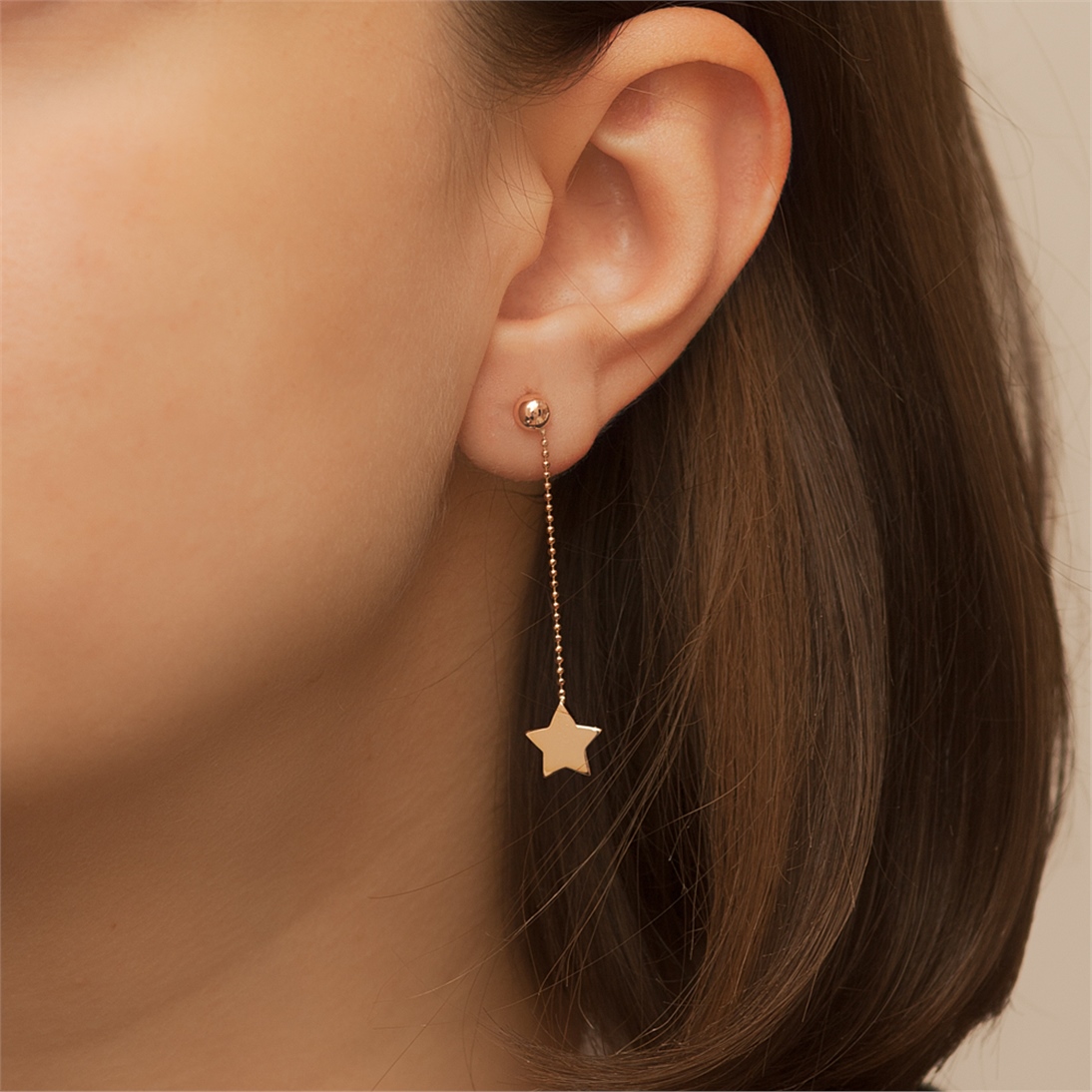 Goldstore-Top Yıldız Küpe