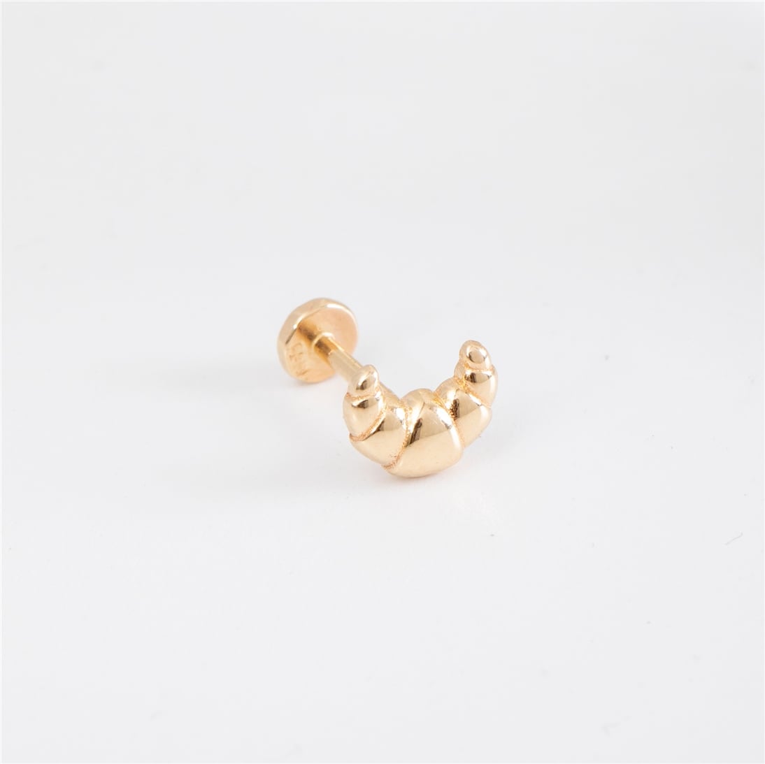 Altın Kruvasan Tragus Küpe