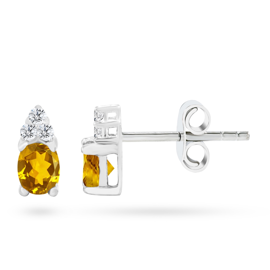 Goldstore-URL 0.08 ct. Pırlanta Klasik Küpe