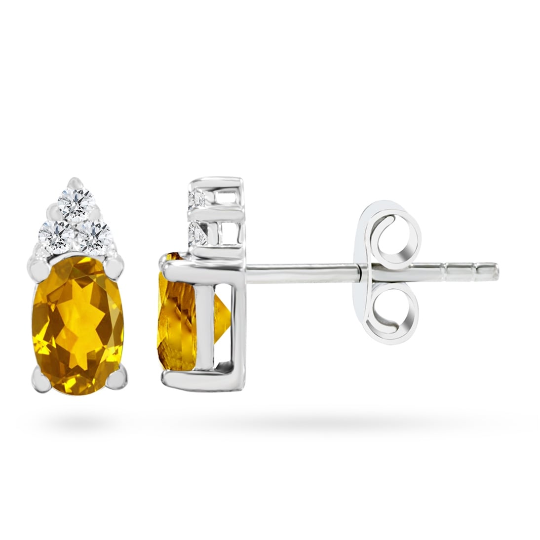 Goldstore-URL 0.1 ct. Pırlanta Klasik Küpe