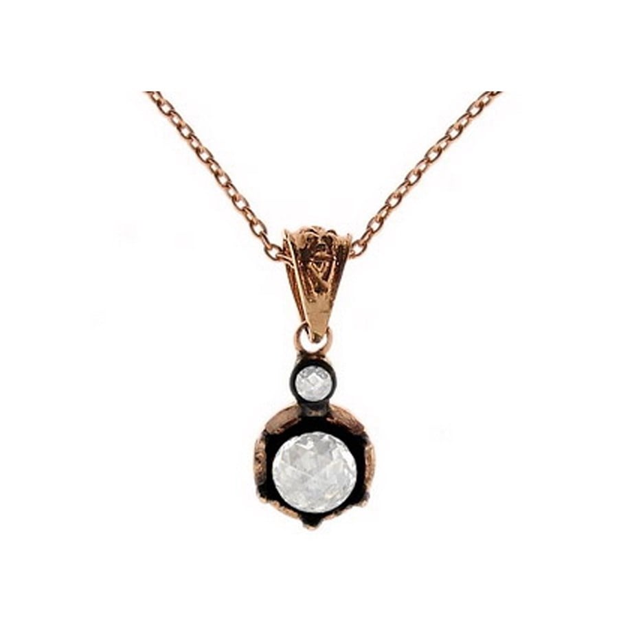 Solid Gold 0.33 ct Diamond Solitaire Necklace